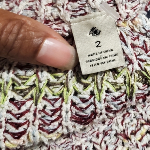 Scotch and Soda Womens Striped Knit Raglan Sleeve Sweater -Multi Color Size 2 - Picture 7 of 7